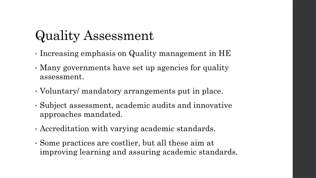 quality assessment