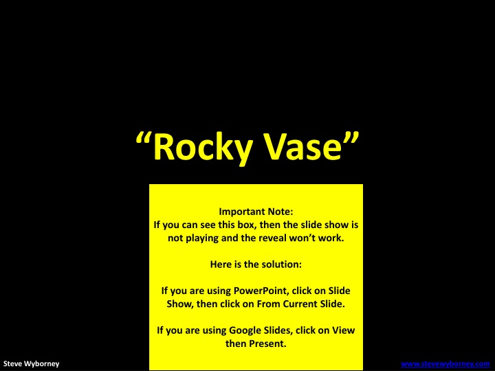 rocky vase