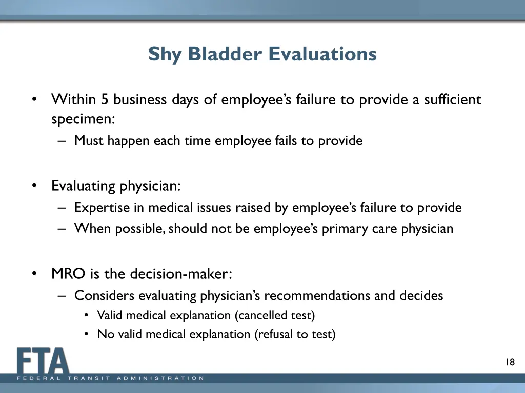 shy bladder evaluations