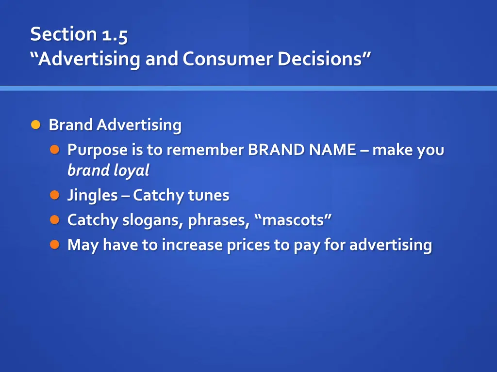 section 1 5 advertising and consumer decisions 1