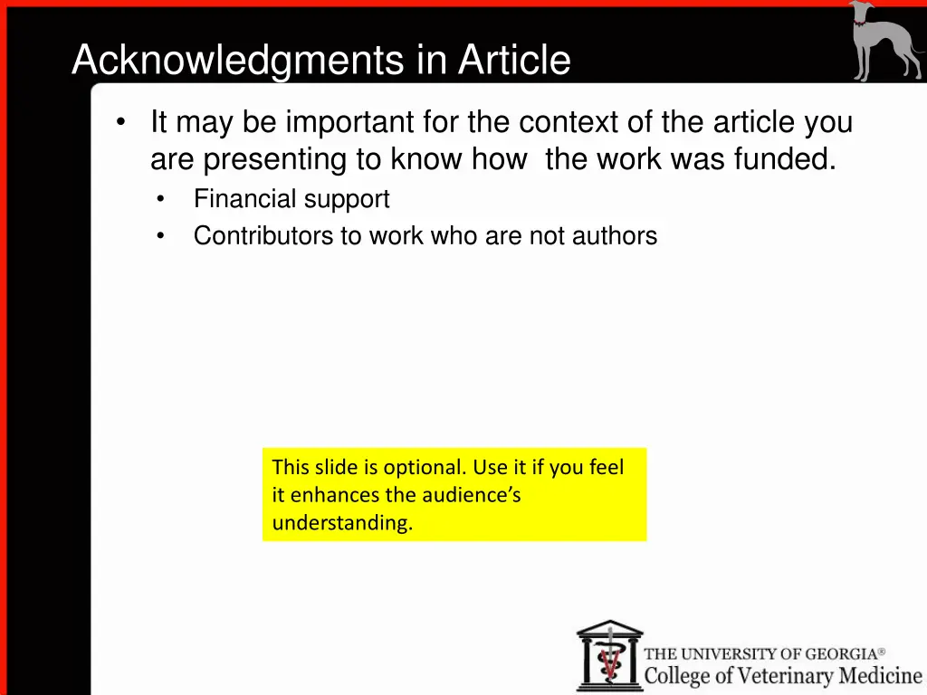 acknowledgments in article