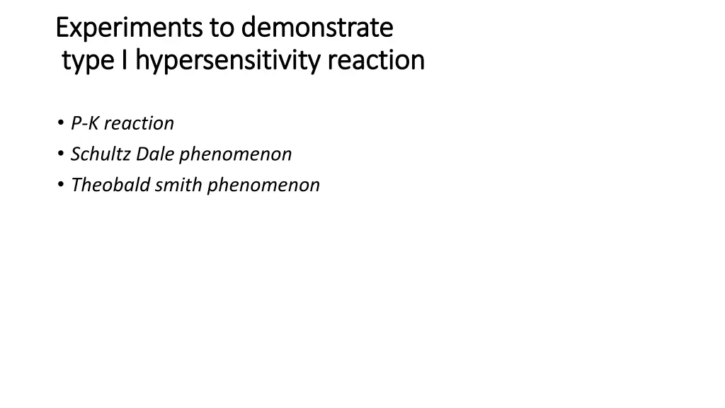 experiments to demonstrate experiments