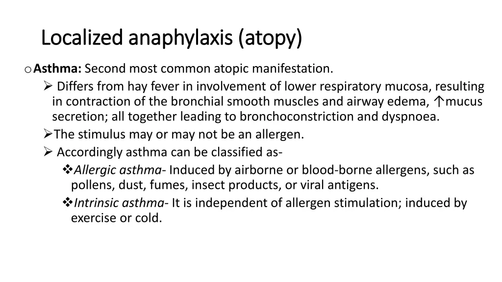 localized anaphylaxis atopy localized anaphylaxis 1