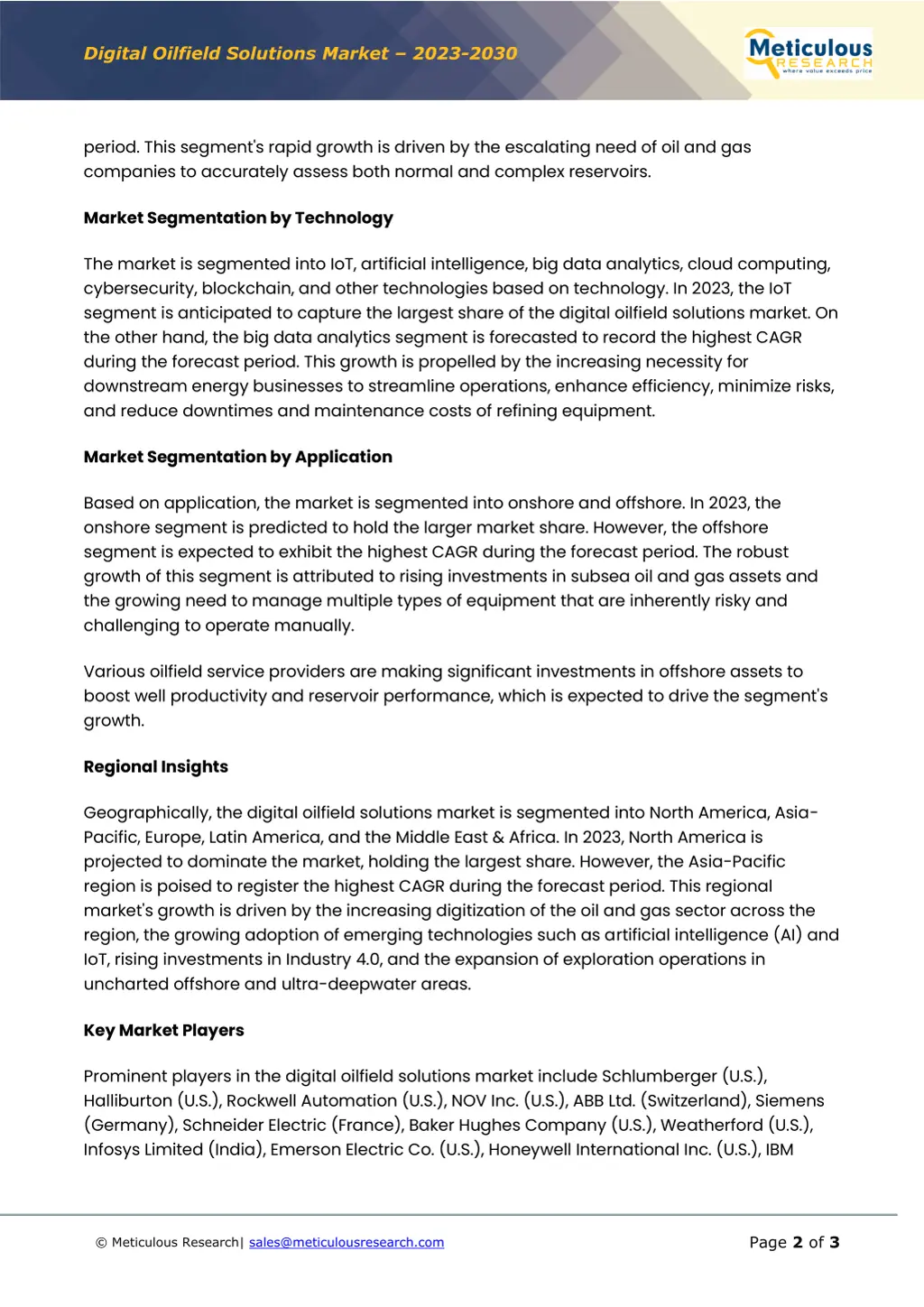 digital oilfield solutions market 2023 2030 1