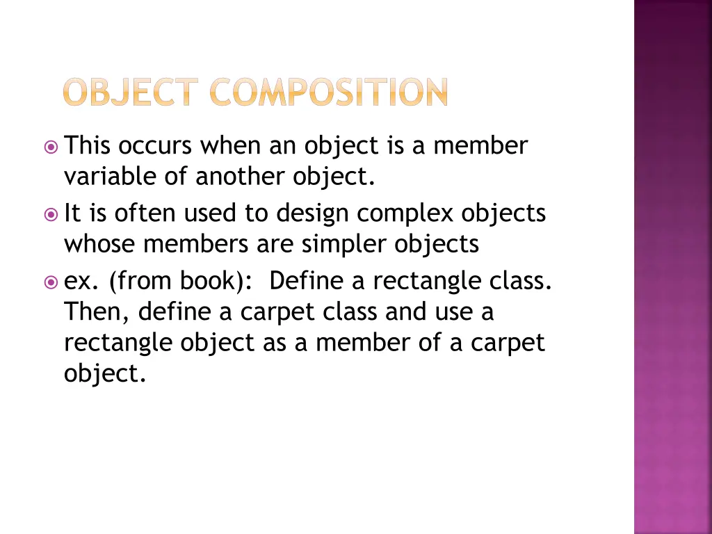 object composition