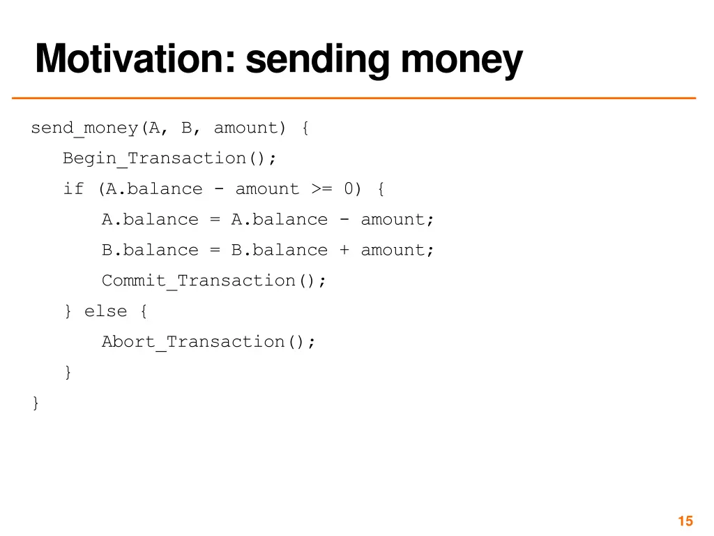 motivation sending money