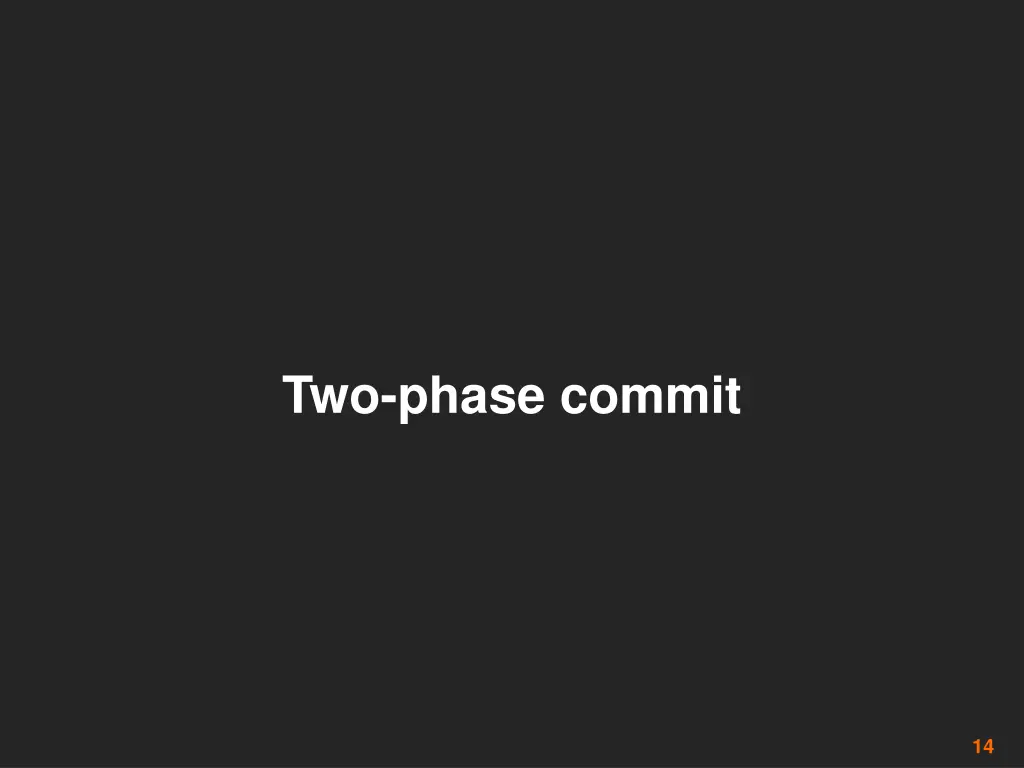 two phase commit