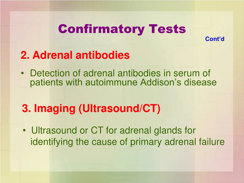 confirmatory tests