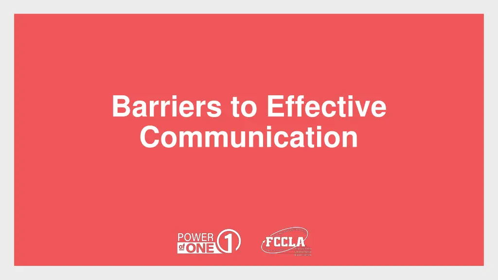 barriers to effective communication