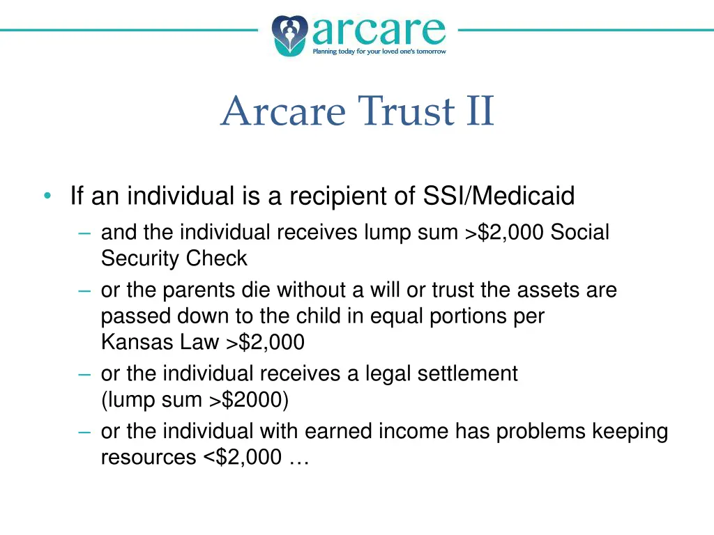 arcare trust ii 1