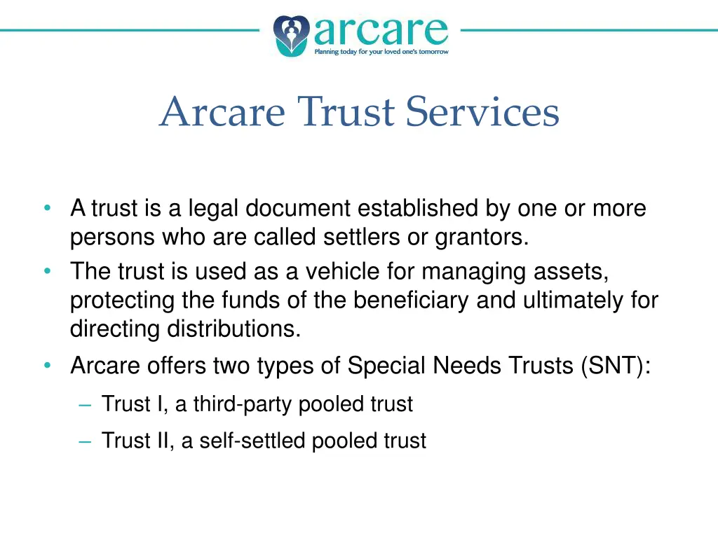 arcare trust services