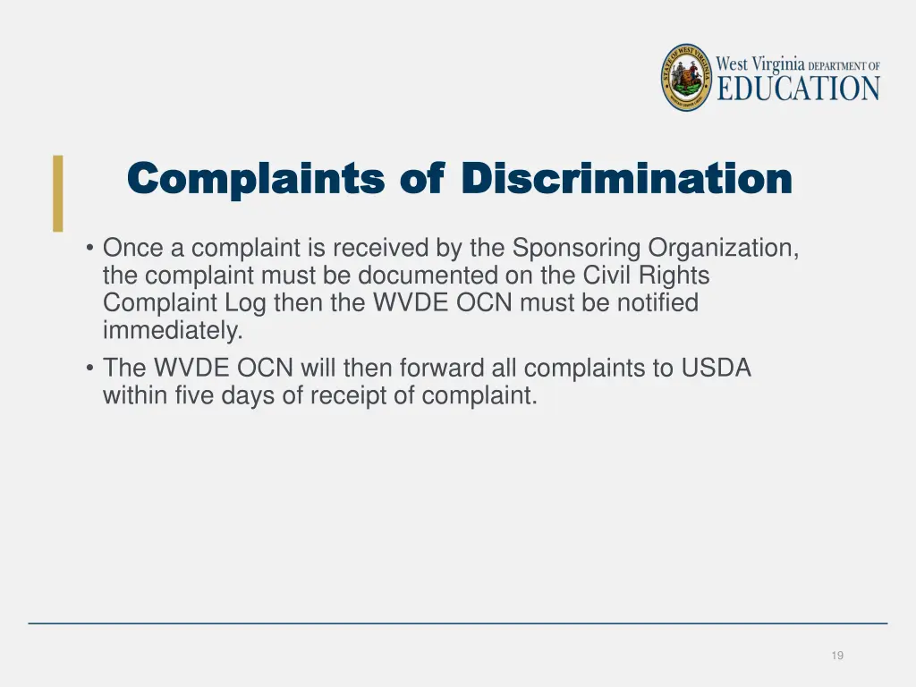 complaints of discrimination complaints 2