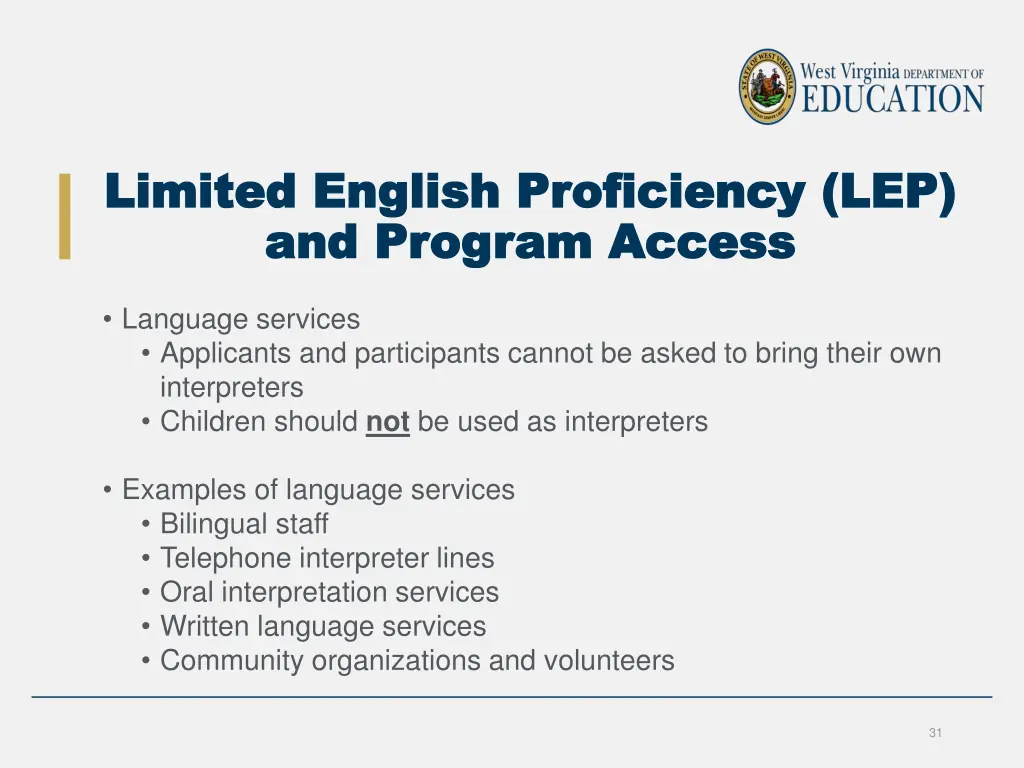 limited english proficiency lep limited english 3