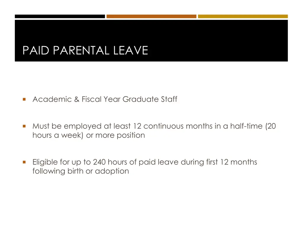 paid parental leave