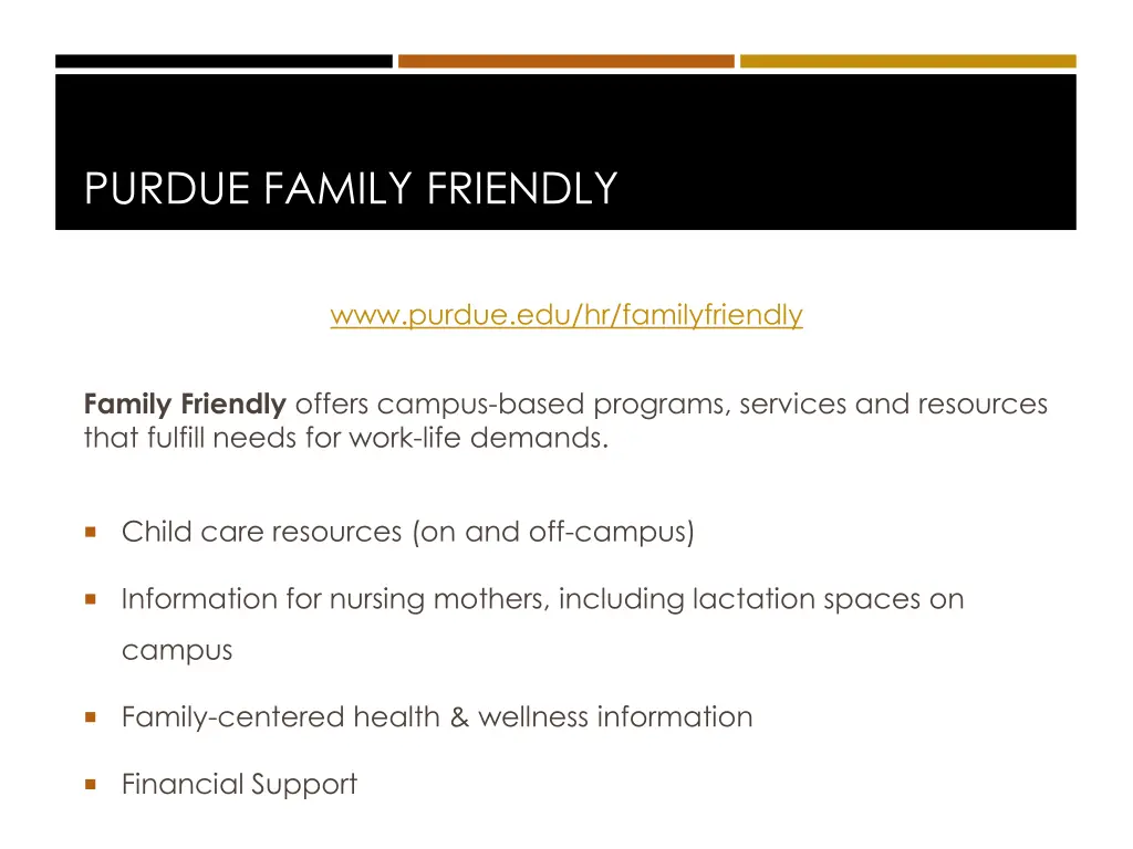 purdue family friendly