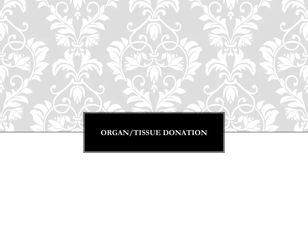 organ tissue donation