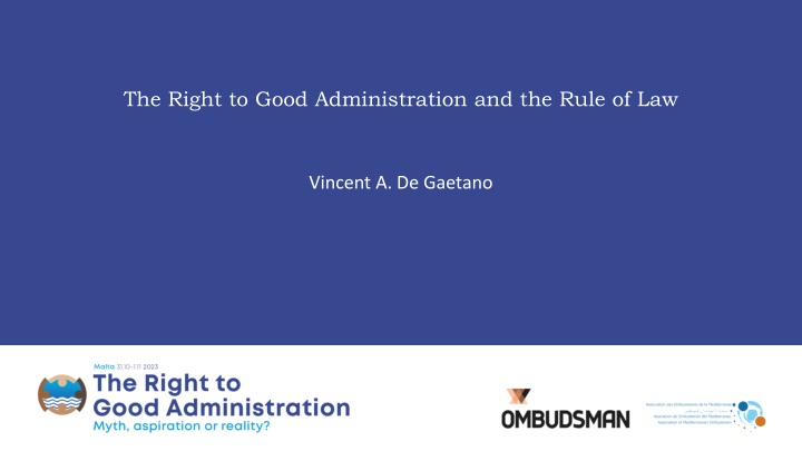 the right to good administration and the rule