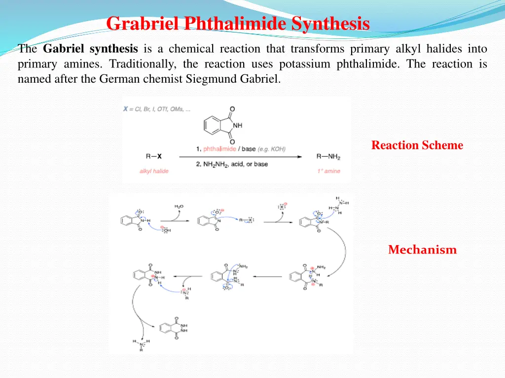 grabriel phthalimide synthesis