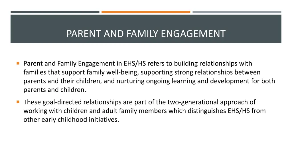 parent and family engagement