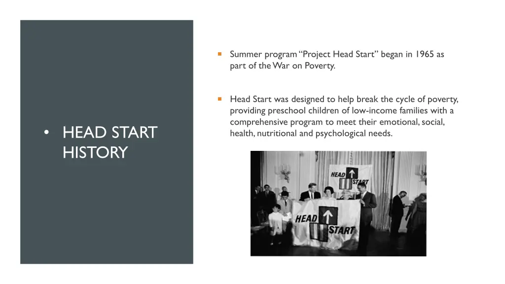 summer program project head start began in 1965