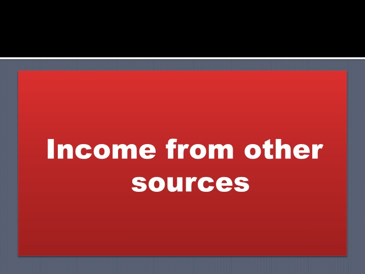 income from other sources