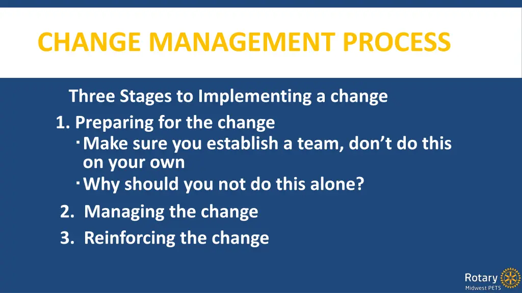 change management process