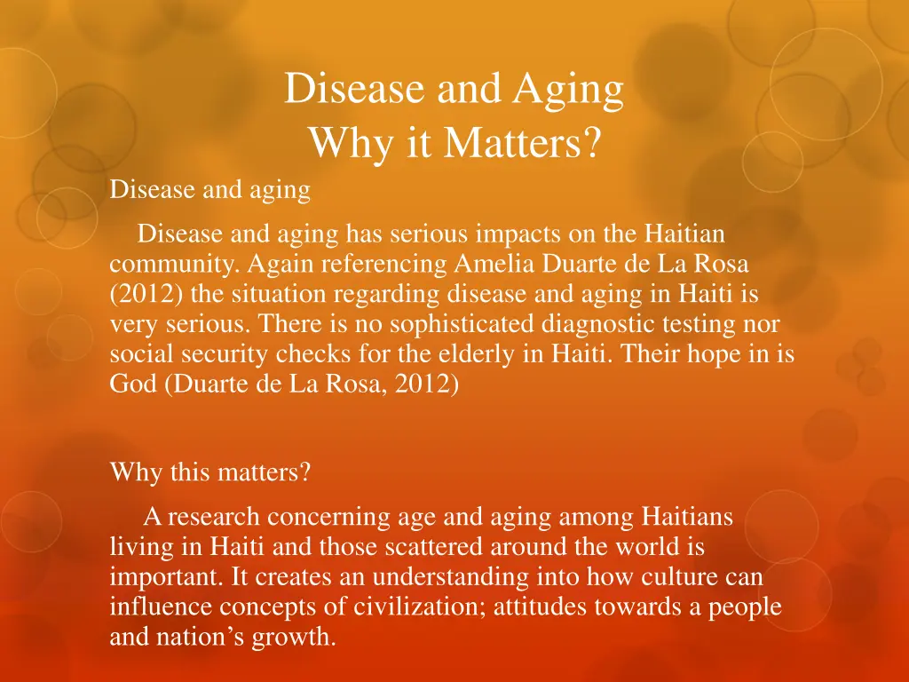 disease and aging why it matters