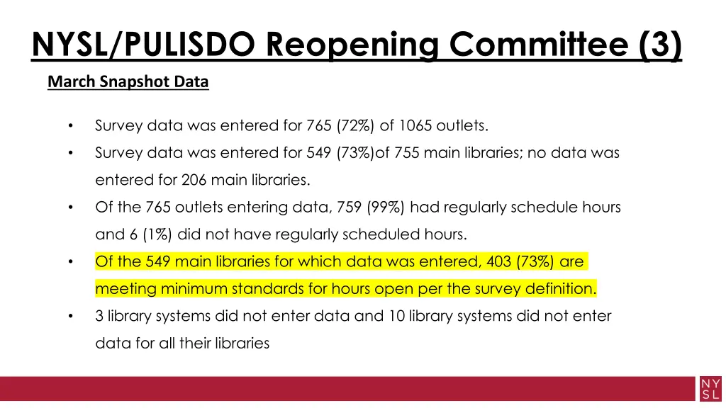 nysl pulisdo reopening committee 3