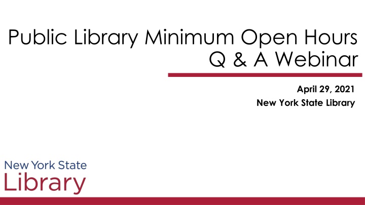 public library minimum open hours