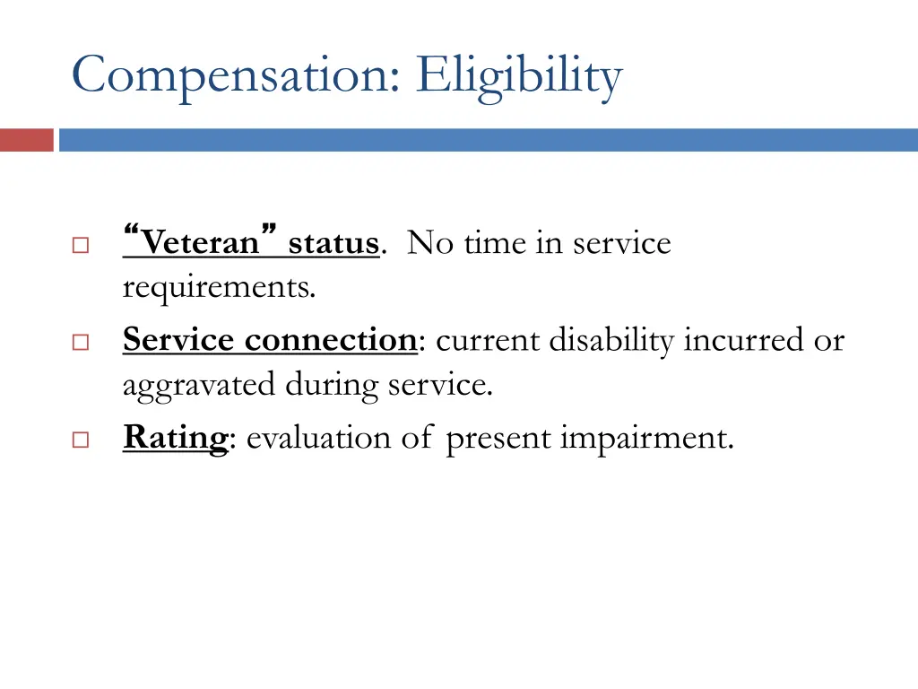 compensation eligibility