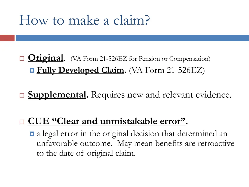 how to make a claim