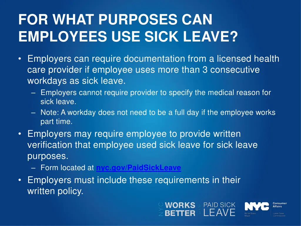 for what purposes can employees use sick leave 1