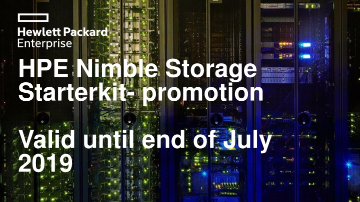 hpe nimble storage starterkit promotion