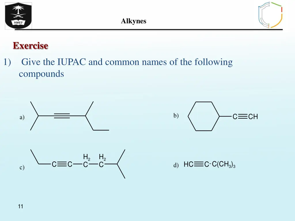 alkynes 9