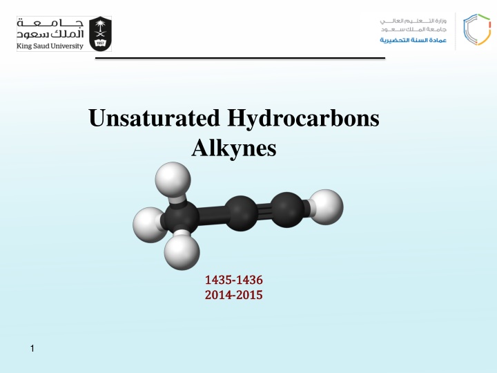 unsaturated hydrocarbons alkynes