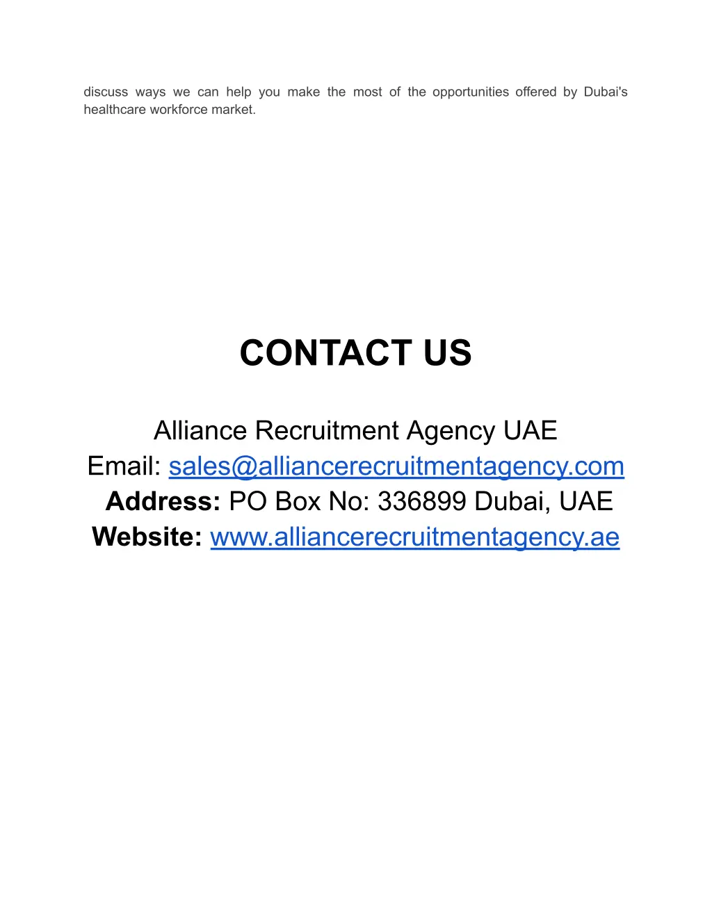 discuss ways we can help you make the most