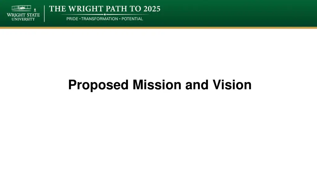 proposed mission and vision