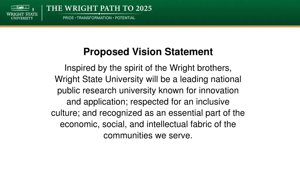 proposed vision statement