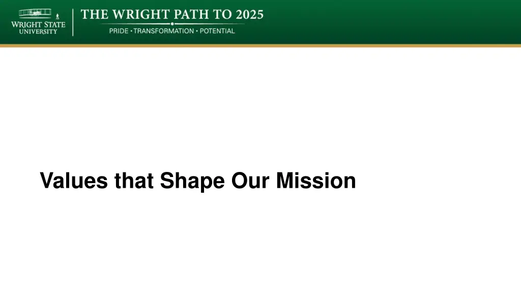 values that shape our mission