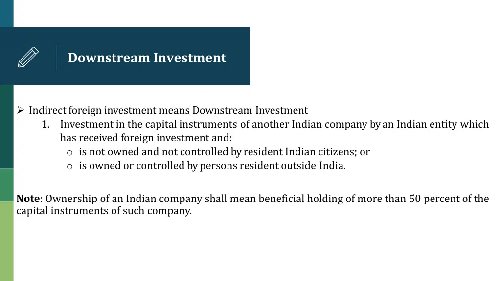 downstream investment