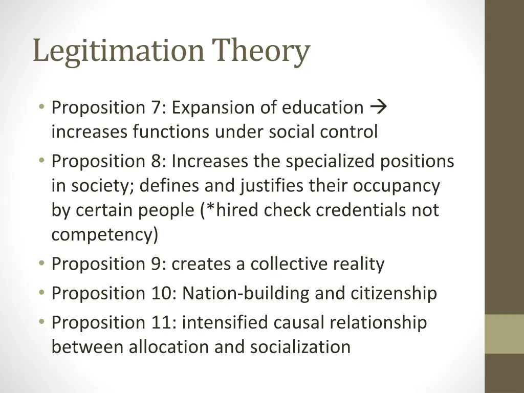 legitimation theory 1