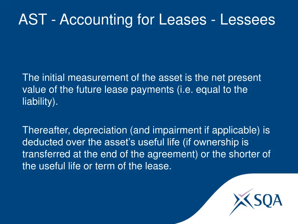 ast accounting for leases lessees 1