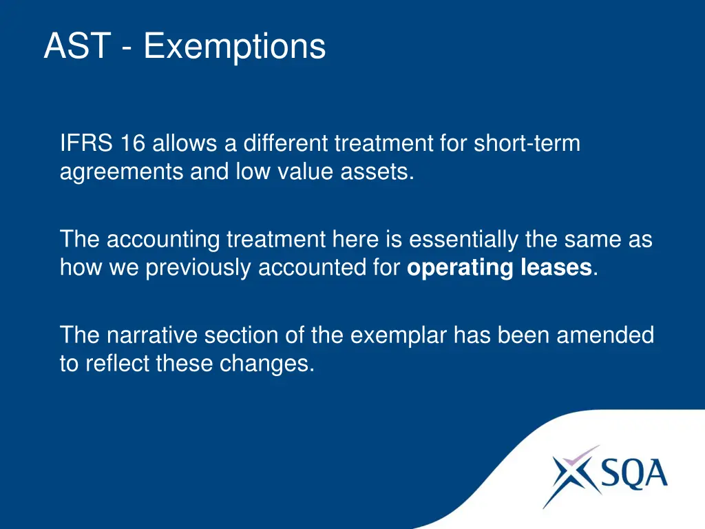 ast exemptions