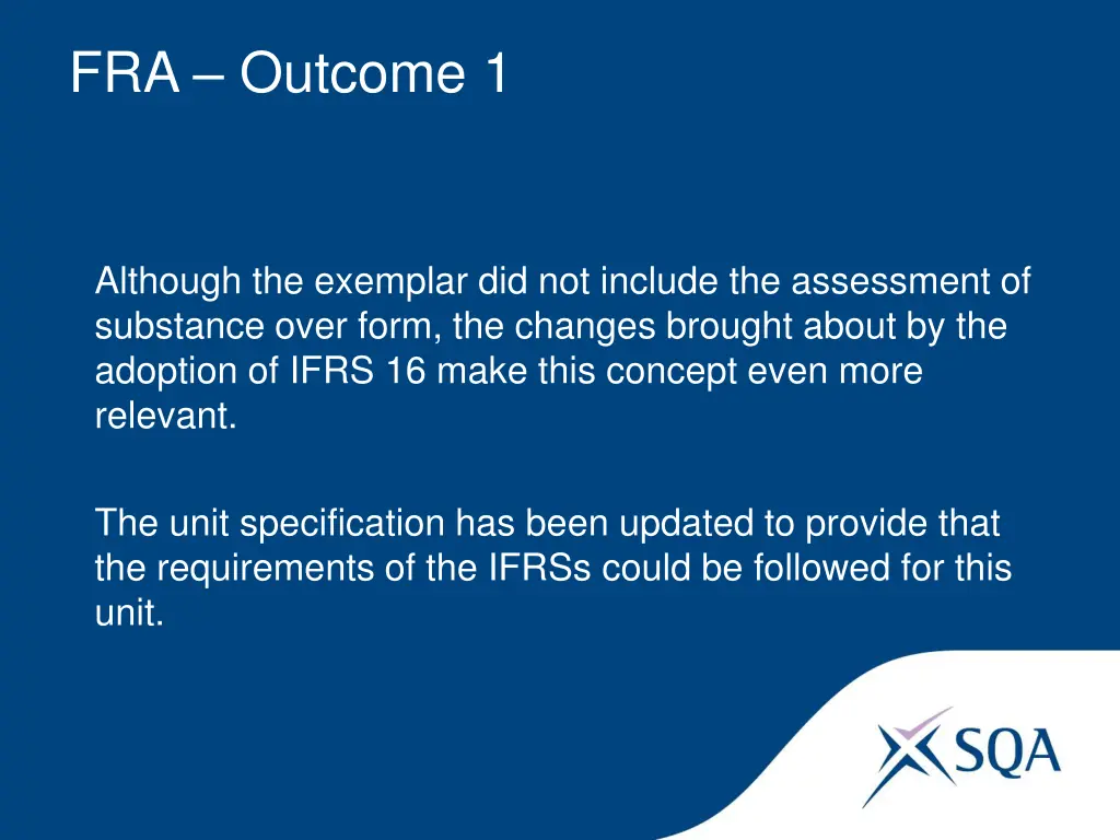 fra outcome 1