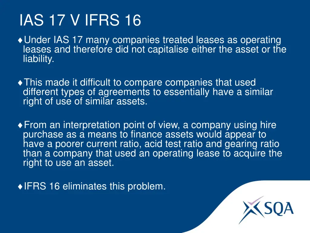 ias 17 v ifrs 16 under ias 17 many companies