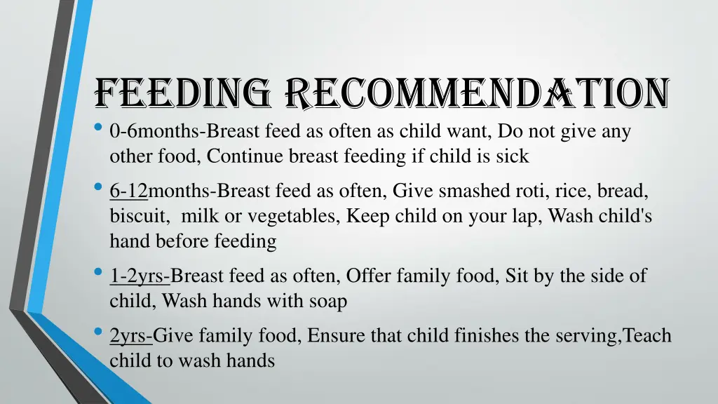 feeding recommendation 0 6months breast feed