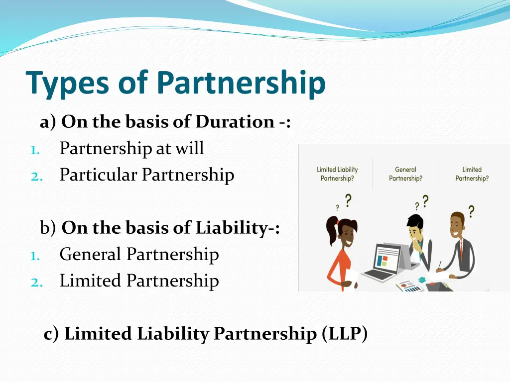 types of partnership