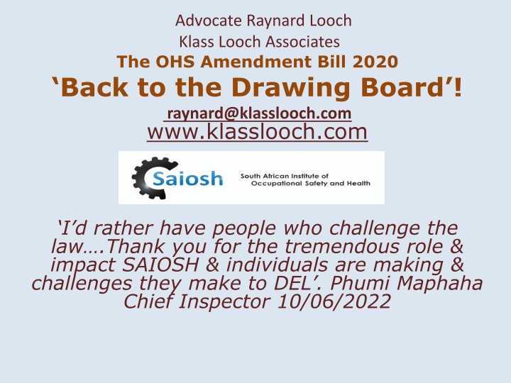 advocate raynard looch klass looch associates