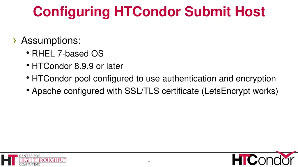 configuring htcondor submit host