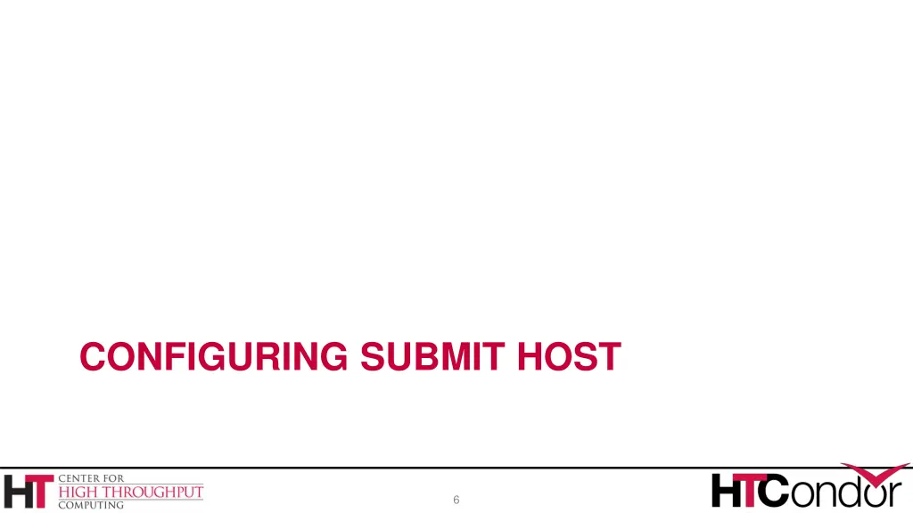 configuring submit host